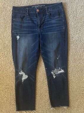 AMERICAN EAGLE Super Super Stretch Jegging Ankle Length - 12 short